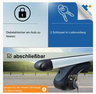 Soporte básico para vehículos con rieles de techo