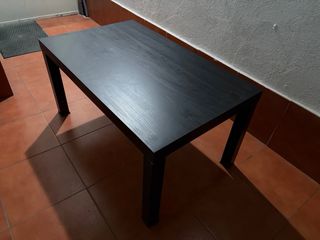 Mesa LACK IKEA Negra 90x55