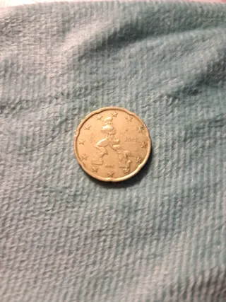 Moneda 20 céntimos Euro 2002