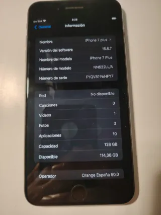 iPhone 7 Plus Negro/Plateado