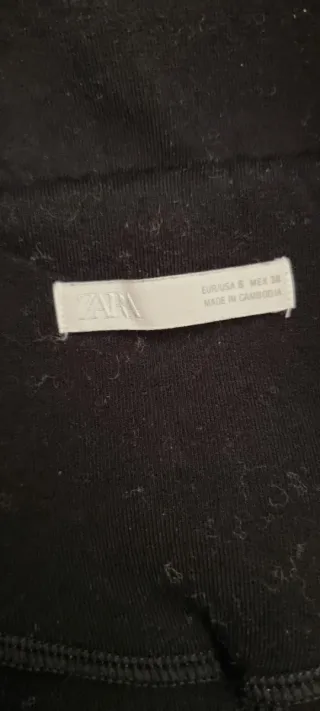 Cazadora efecto neopreno negra