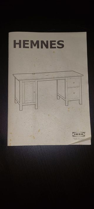 Escritorio HEMNES madera marrón oscuro