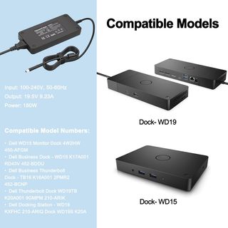 Caricabatteria Negsaiy 180W 19.5V 9.23A 7.4×5.0mm per DELL