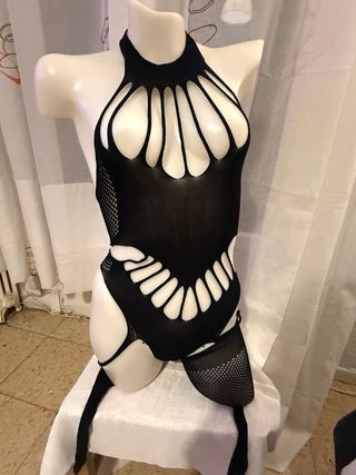 Mallas Sexy Negras Talla M