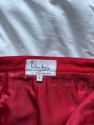 Traje Fatima Ansola Chaqueta y Falda Talla 0