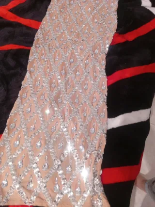 Vestido de fiesta dorado talla M
