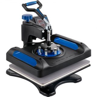 Máquina de Prensa Térmica, 30.48 x 38.1 cm, Calentamiento Rápido, Impresora Digital de Transferencia de Vinilo para Camisetas, Bolsa de Lona, Almohada, Banner, Azul