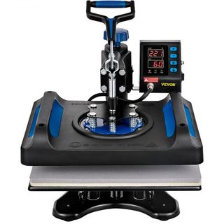 Máquina de Prensa Térmica, 30.48 x 38.1 cm, Calentamiento Rápido, Impresora Digital de Transferencia de Vinilo para Camisetas, Bolsa de Lona, Almohada, Banner, Azul
