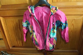 Lote de Chaqueta Vintage Años 80 Tactel Estampada