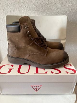 Botas Guess Piel Marrón Talla 45