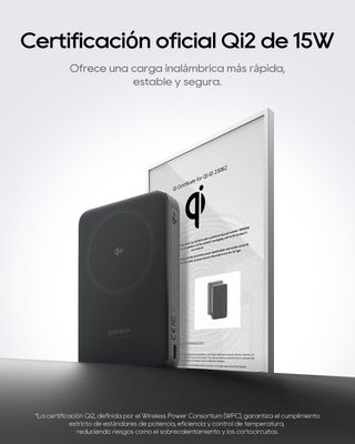 CUKTECH PowerBank 10000mAh Qi2 15W PD 30W USB‑C