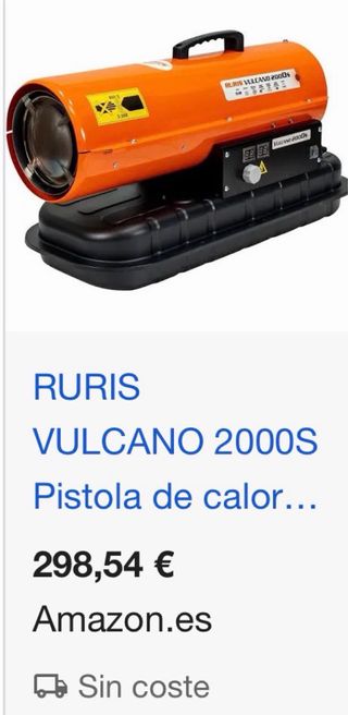 Cañón de calor Ruris Vulcano 2000s gasoil