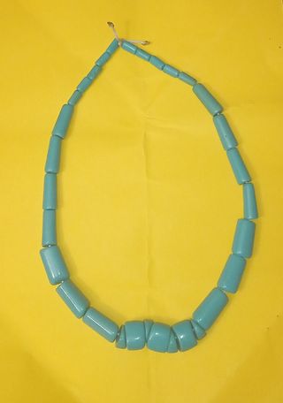 Collana in pasta di turchese lunga 80 cm