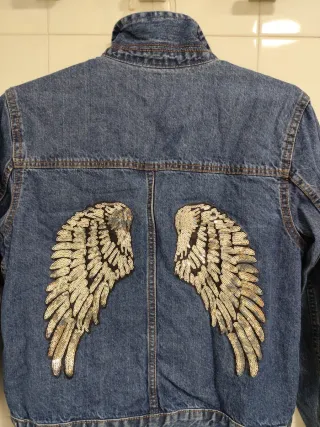 Chaqueta vaquera con parche Rolling Stones Talla M