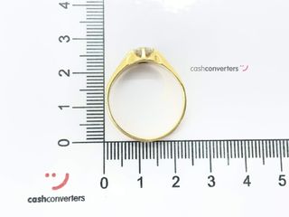 anillo oro 18k con piedra con circonita