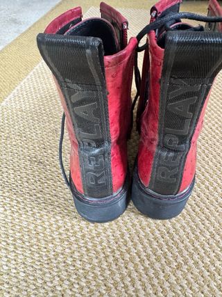 Botas Replay Vermelhas Tamanho 36