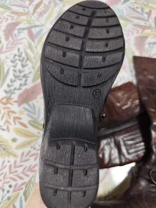 Botas de piel marrones talla 37