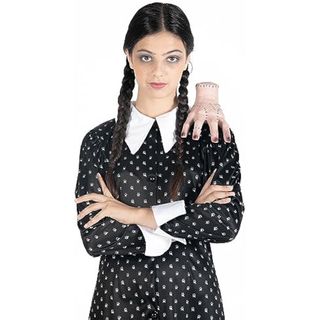 Ciao- Miércoles Addams vestido disfraz niña original Wednesday
