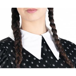 Ciao- Miércoles Addams vestido disfraz niña original Wednesday