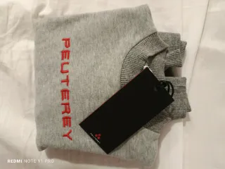 Felpa Peuterey bimbo 3 anni grigio/rossa