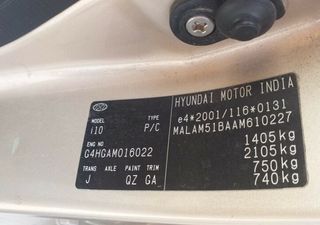 Hyundai 368356 paragolpes delantero i10 basis