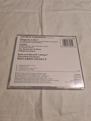 CD Gershwin Rhapsody in Blue