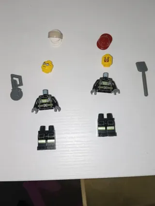 Lote 2 Minifiguras Lego City Bomberos