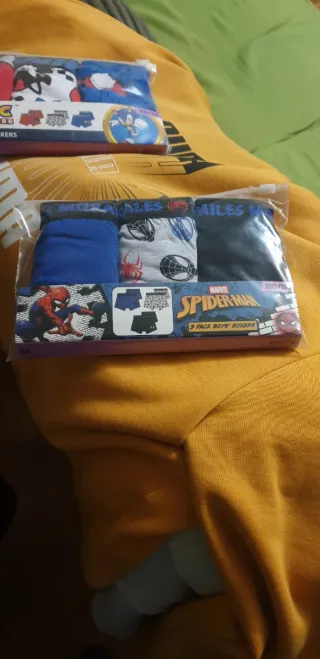 Calzones Bóxer Spider-Man Pack 3 tengo dos pares