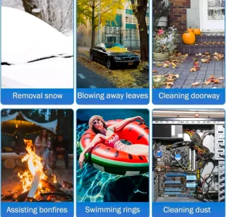 Mini Soffiatore Turbo Potente 130000 RPM Alta Velo