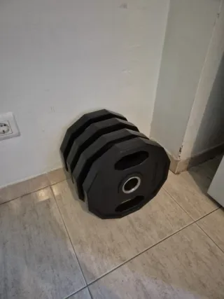 4 Discos de Goma 10kg cada disco 30E.