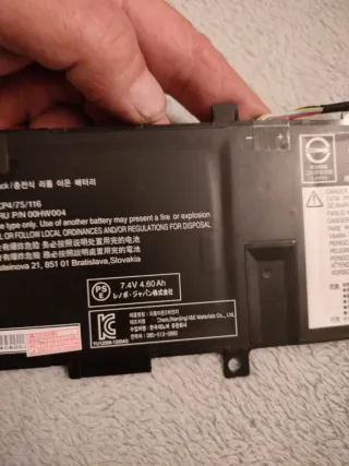 Batería Comp. Lenovo Helix 2 nueva 36Wh