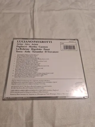 Luciano Pavarotti Arias Airs Arien CD Decca