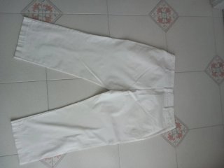 Pantaloni Capri Bianchi Donna