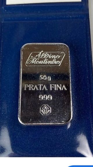 Lingote 50g Plata Fina 999 Allbino Moutinho