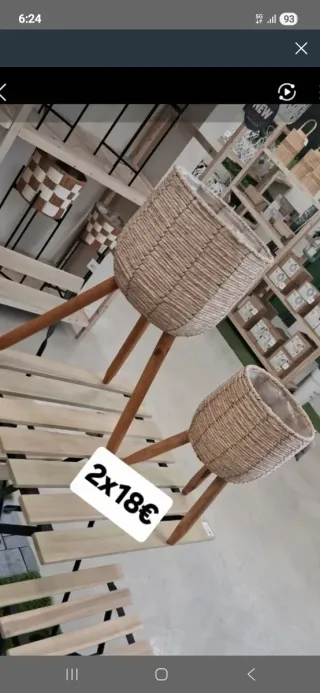 2 Maceterosx 18€ Mimbre Madera