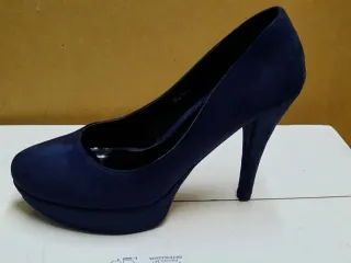 Scarpe décolleté con tacco, blu