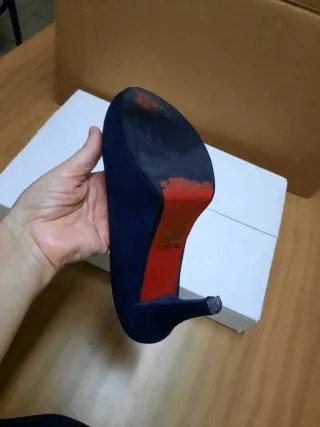 Scarpe décolleté con tacco, blu