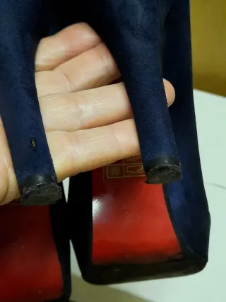 Scarpe décolleté con tacco, blu