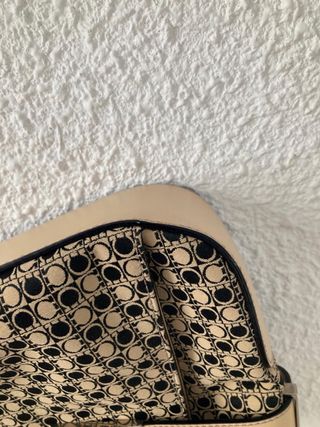 Borsa Salvatore Ferragamo Beige/Nero