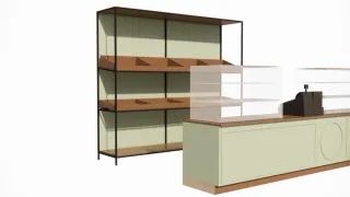 Vitrina pastelería mobiliario panadería