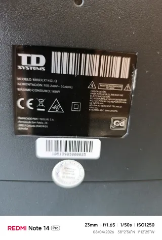 TDsystems Smart TV 65 4K Ultra HD