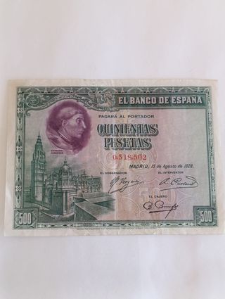 Lote 2 Billetes 500 y 1000 Pesetas 1928