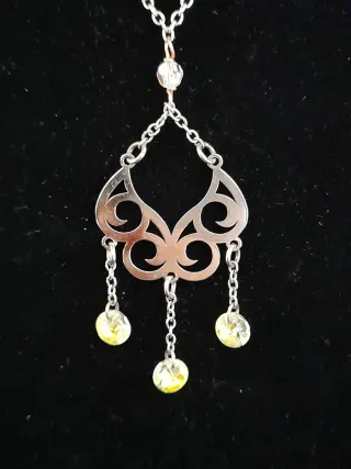Collana Argento 925 con Pietre Vetro