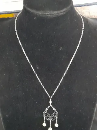 Collana Argento 925 con Pietre Vetro