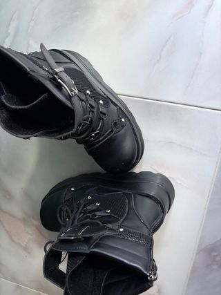 Botas góticas negras talla 36/37