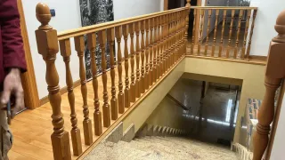Barandilla de madera pino estilo provenzal