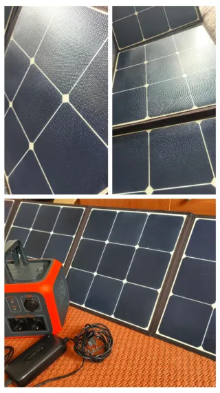 Kit completo de energía bateria y panel solar por