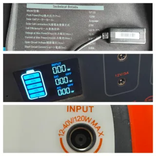 Kit completo de energía bateria y panel solar por