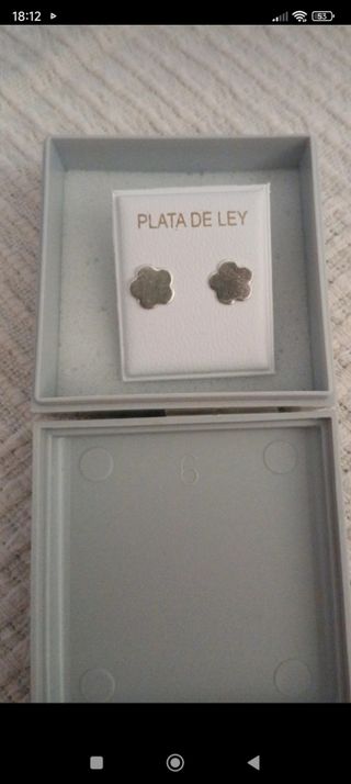 pendientes plata de ley