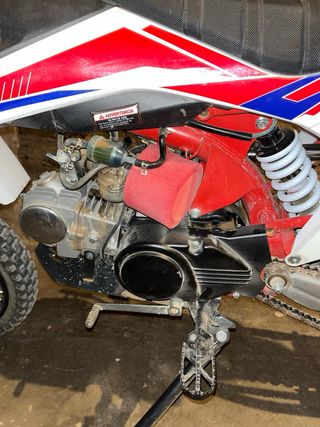Pitbike 125cc Motocross Roja y Blanca